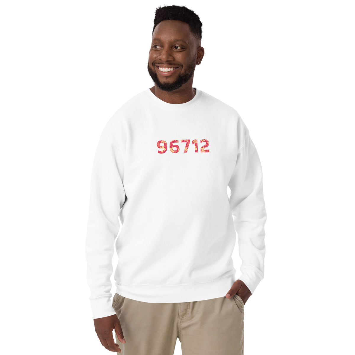 North Shore O'ahu Hawaii Zip 96712 vintage graphic, printed on a SodaPop Cool crew sweatshirt.