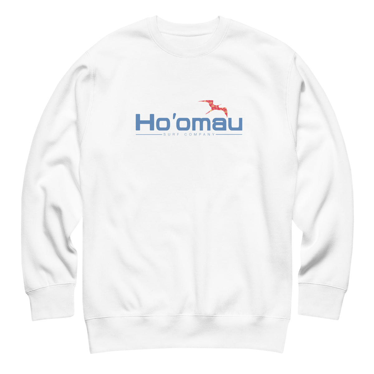 Ho'omau Surf Company Hawaii vintage graphic, printed on a SodaPop Cool crew sweatshirt.