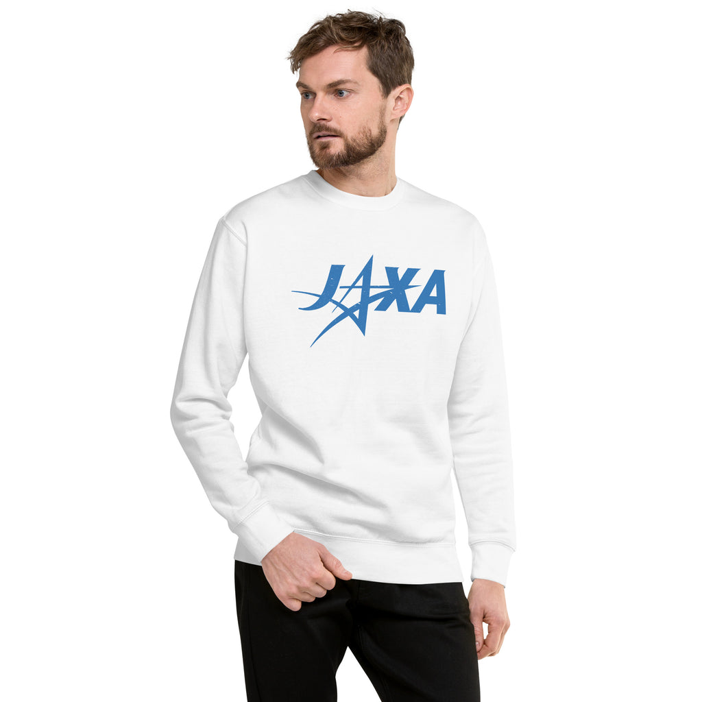Japan Aerospace Exploration Agency (JAXA) vintage graphic, printed on a SodaPop Cool crew sweatshirt.
