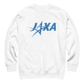 Japan Aerospace Exploration Agency (JAXA) vintage graphic, printed on a SodaPop Cool crew sweatshirt.