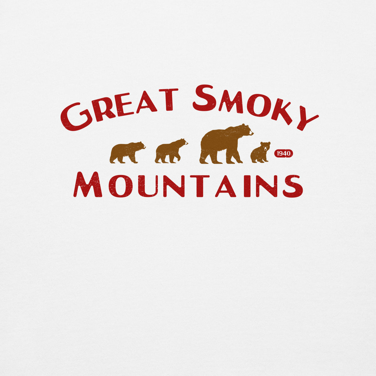 Great Smoky Mountains Park Bears vintage graphic, printed on a SodaPop Cool crew sweatshirt.