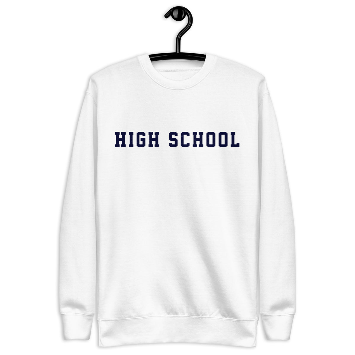 High School vintage graphic, printed on a SodaPop Cool crew sweatshirt.