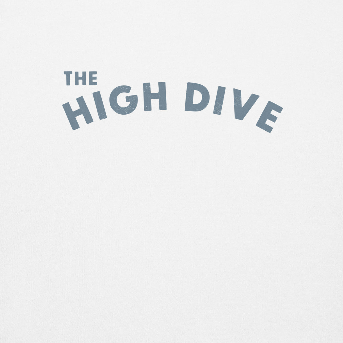 The High Dive vintage graphic, printed on a SodaPop Cool crew sweatshirt.