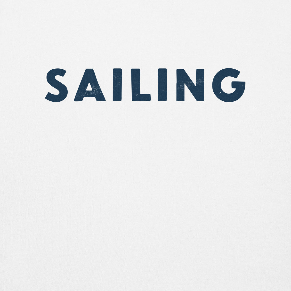 The word "Sailing" in clean vintage lettering, printed on a SodaPop Cool crew sweatshirt.