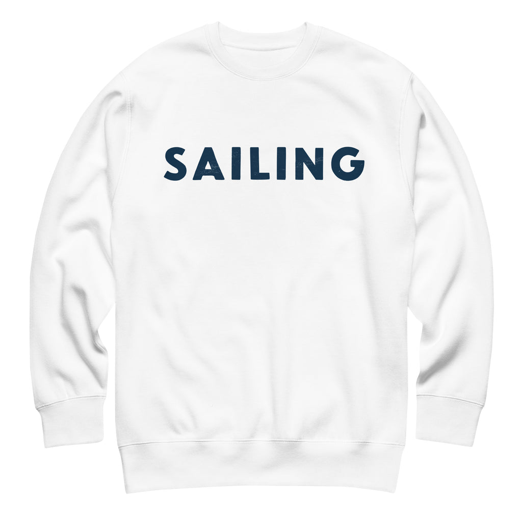 The word "Sailing" in clean vintage lettering, printed on a SodaPop Cool crew sweatshirt.