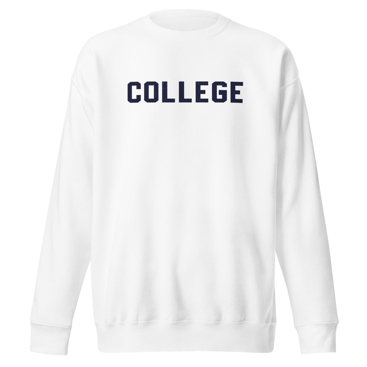 College vintage graphic, printed on a SodaPop Cool crew sweatshirt.