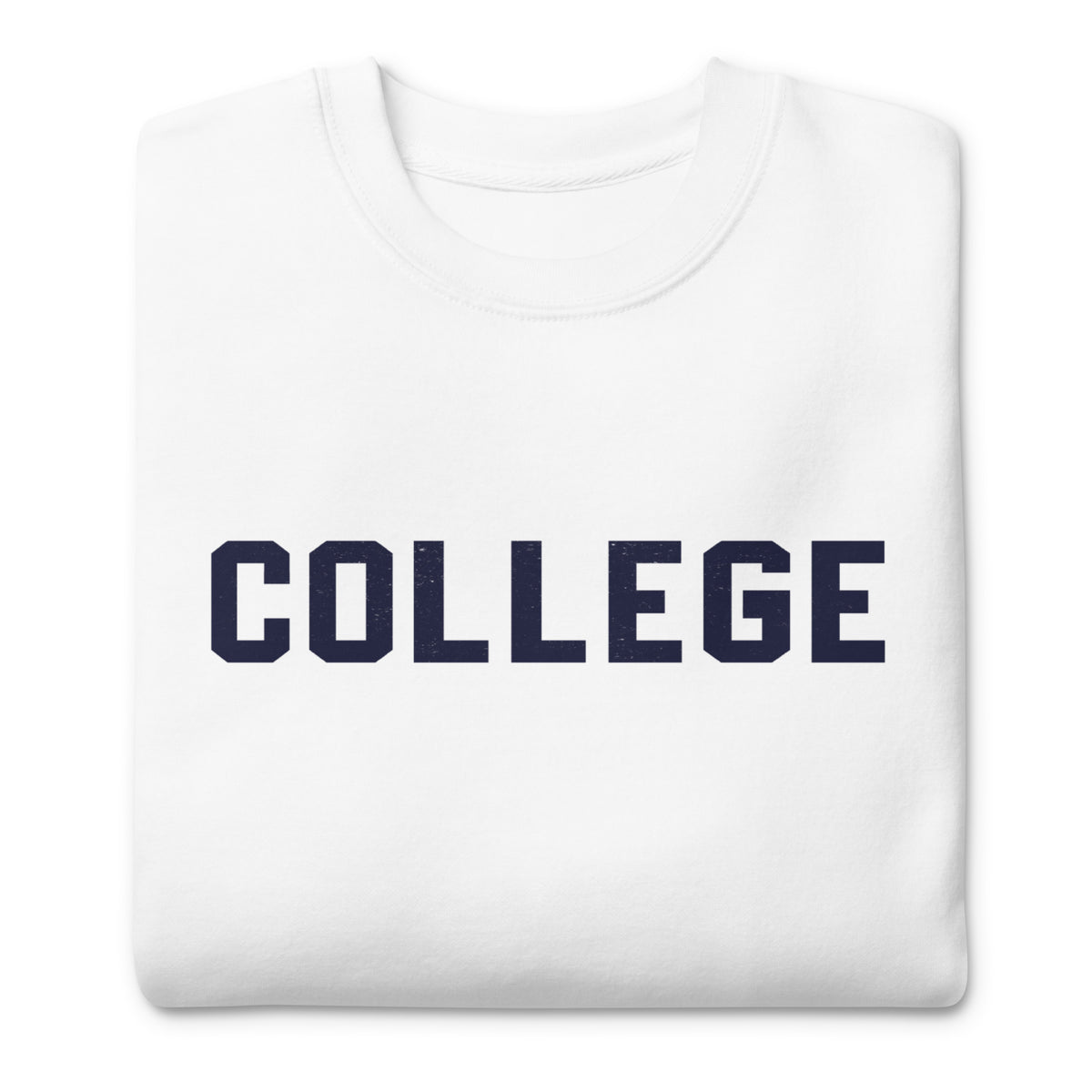 College vintage graphic, printed on a SodaPop Cool crew sweatshirt.