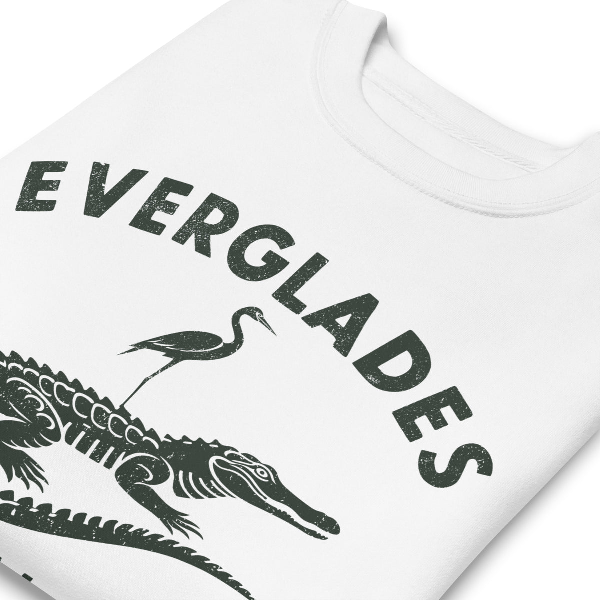 Everglades National Park Florida vintage graphic, printed on a SodaPop Cool crew sweatshirt.