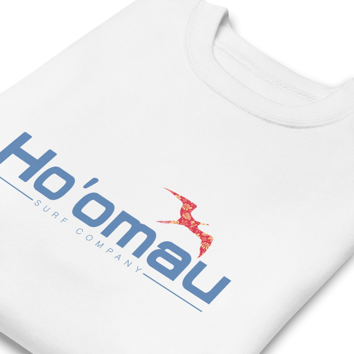 Ho'omau Surf Company Hawaii vintage graphic, printed on a SodaPop Cool crew sweatshirt.