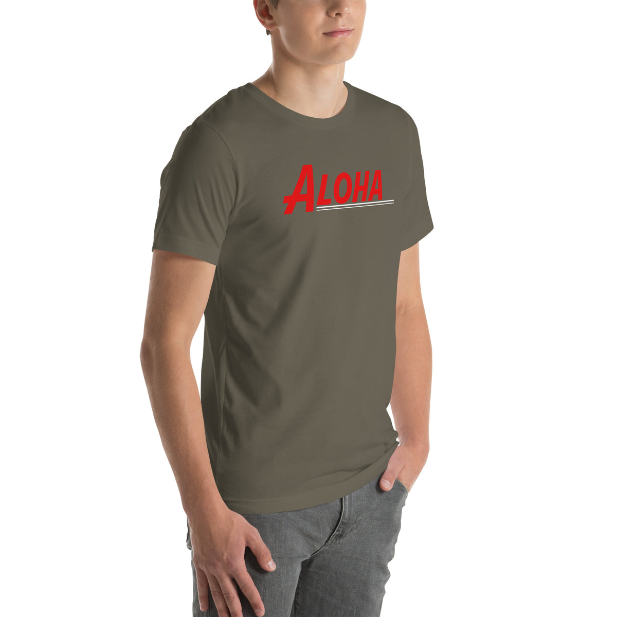 Aloha Hawaii Retro vintage graphic, printed on a SodaPop Cool t-shirt.