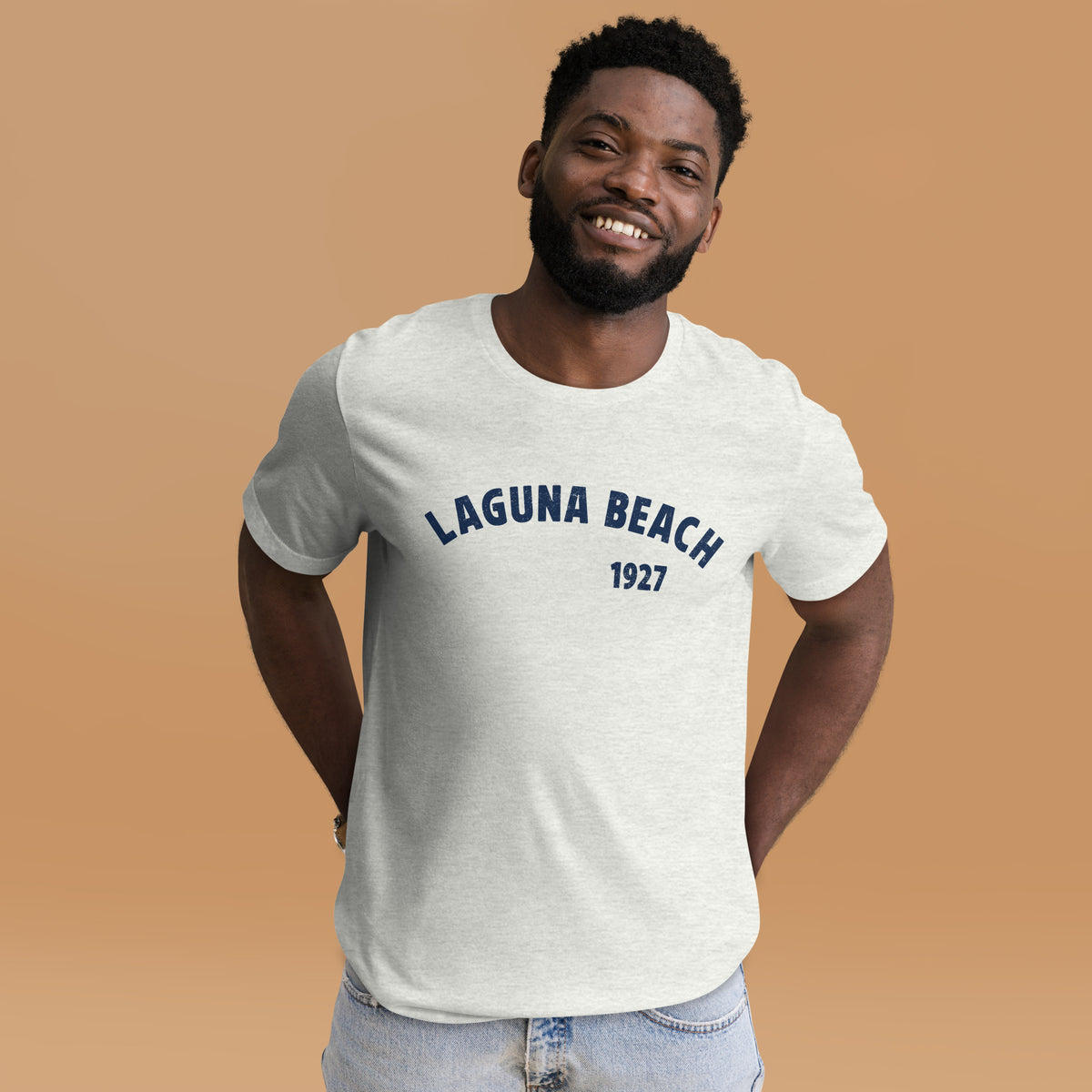 Laguna Beach 1927 California vintage graphic, printed on a SodaPop Cool t-shirt.