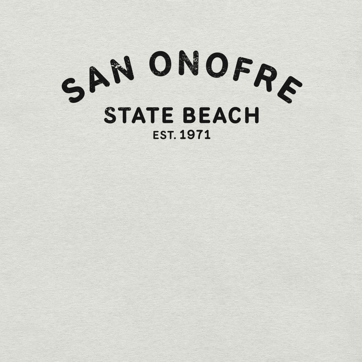 San Onofre Beach California vintage graphic, printed on a SodaPop Cool t-shirt.