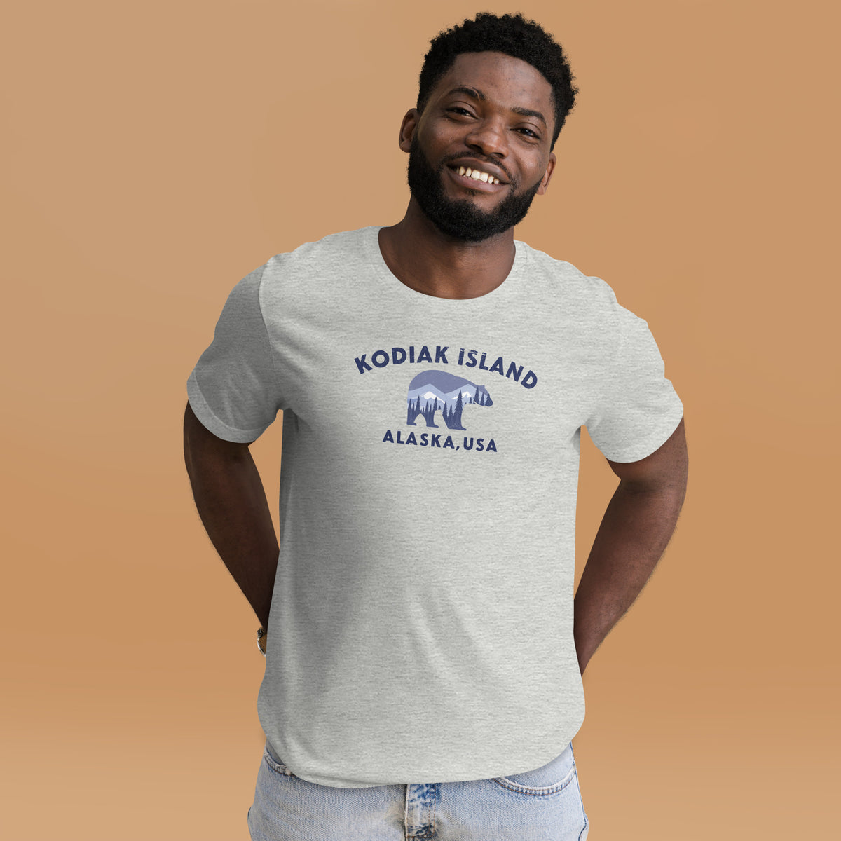 Kodiak Island Alaska Park Bear vintage graphic, printed on a SodaPop Cool t-shirt.