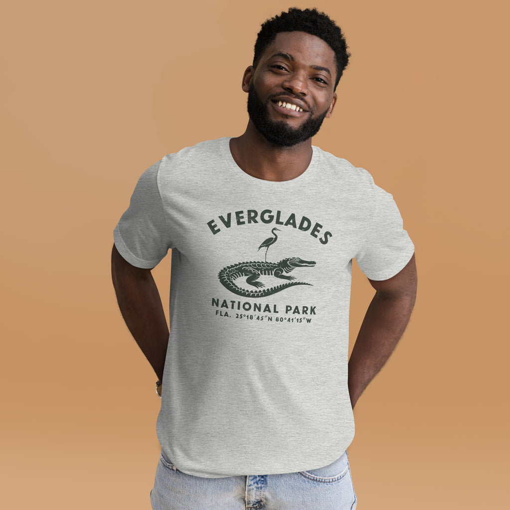 Everglades National Park Florida vintage graphic, printed on a SodaPop Cool t-shirt.