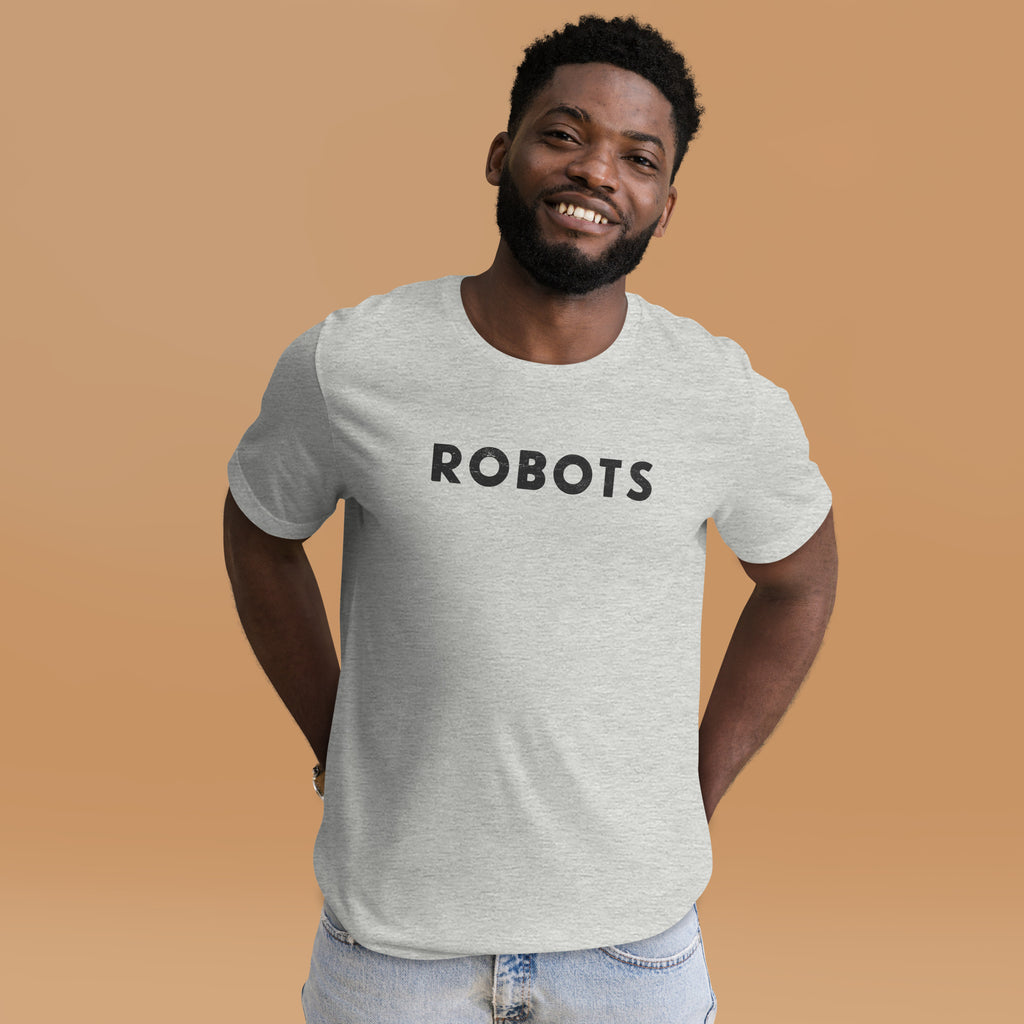 Robots vintage graphic, printed on a SodaPop Cool t-shirt.