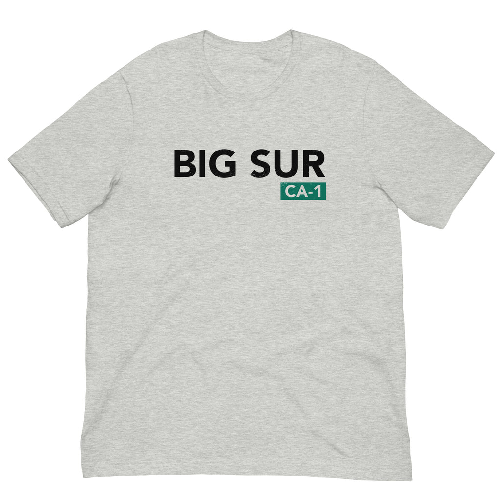 Big Sur CA-1 California vintage graphic, printed on a SodaPop Cool t-shirt.