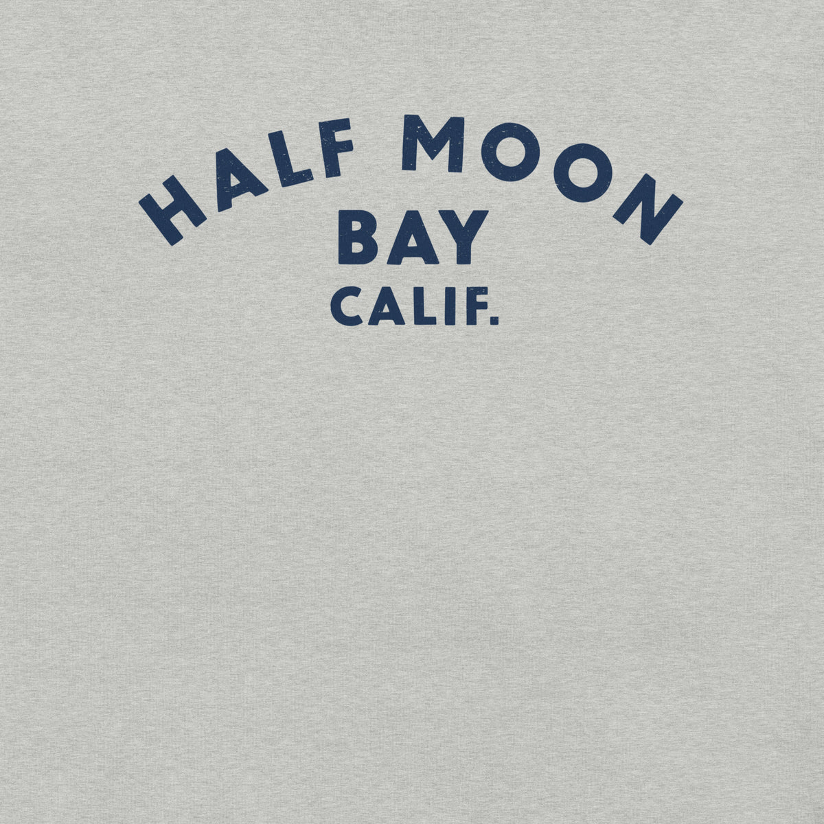 Half Moon Bay California vintage graphic, printed on a SodaPop Cool t-shirt.