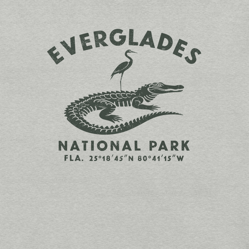 Everglades National Park Florida vintage graphic, printed on a SodaPop Cool t-shirt.