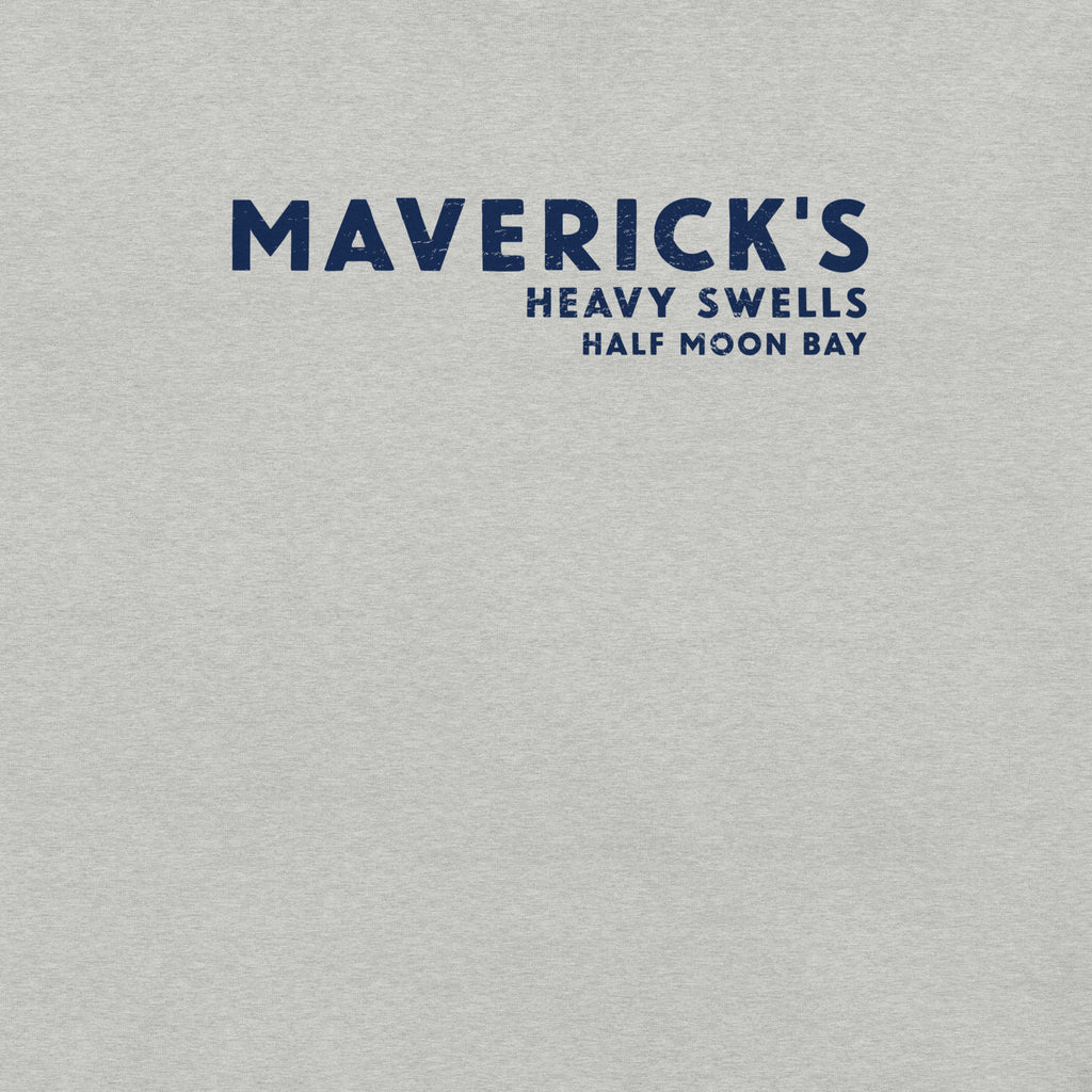 Maverick's Surfing California vintage graphic, printed on a SodaPop Cool t-shirt.