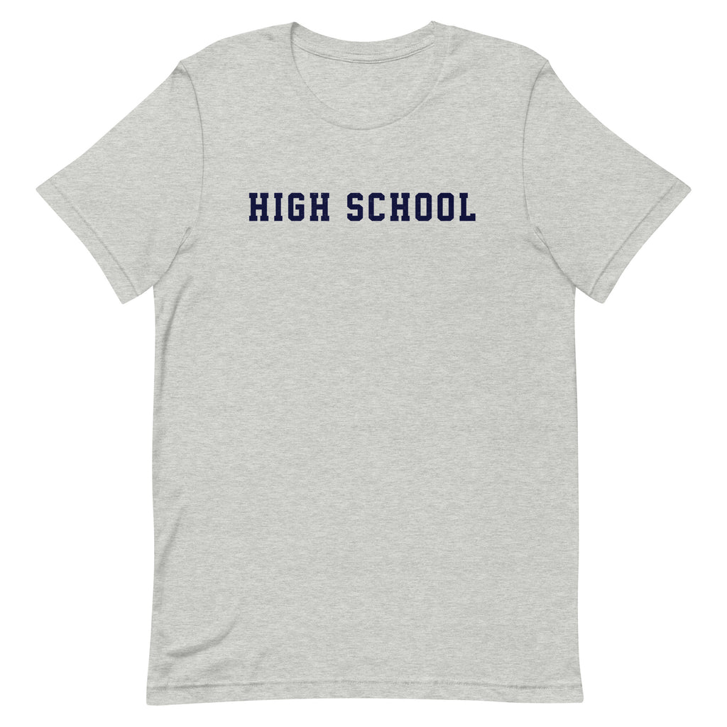 High School vintage graphic, printed on a SodaPop Cool t-shirt.