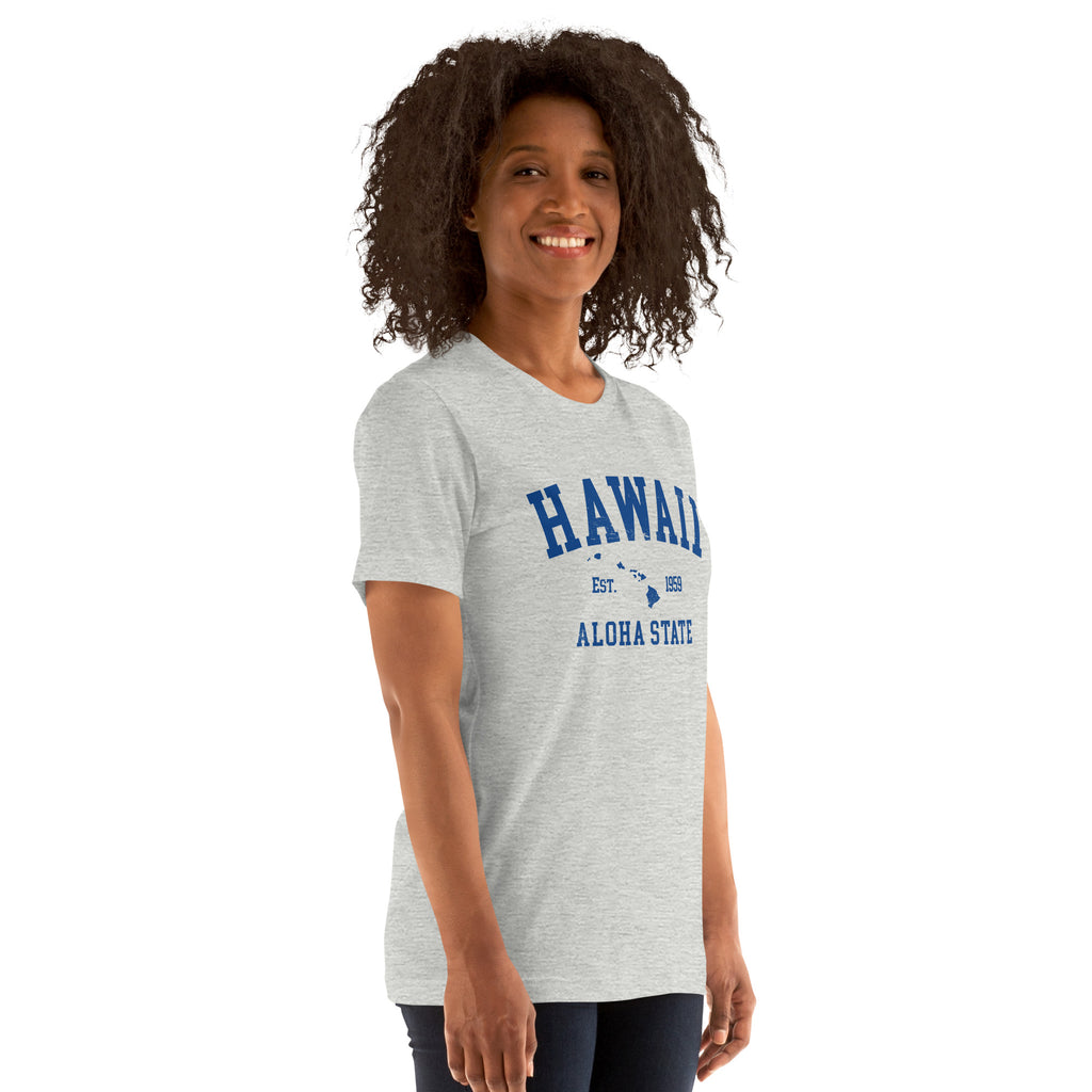Aloha State of Hawaii vintage graphic, printed on a SodaPop Cool t-shirt.