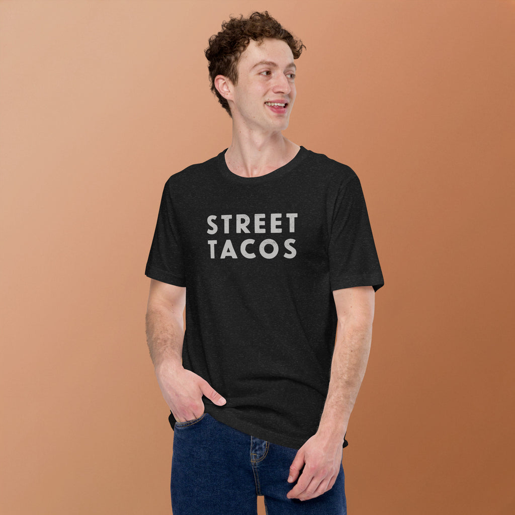 Street Tacos vintage graphic, printed on a SodaPop Cool t-shirt.