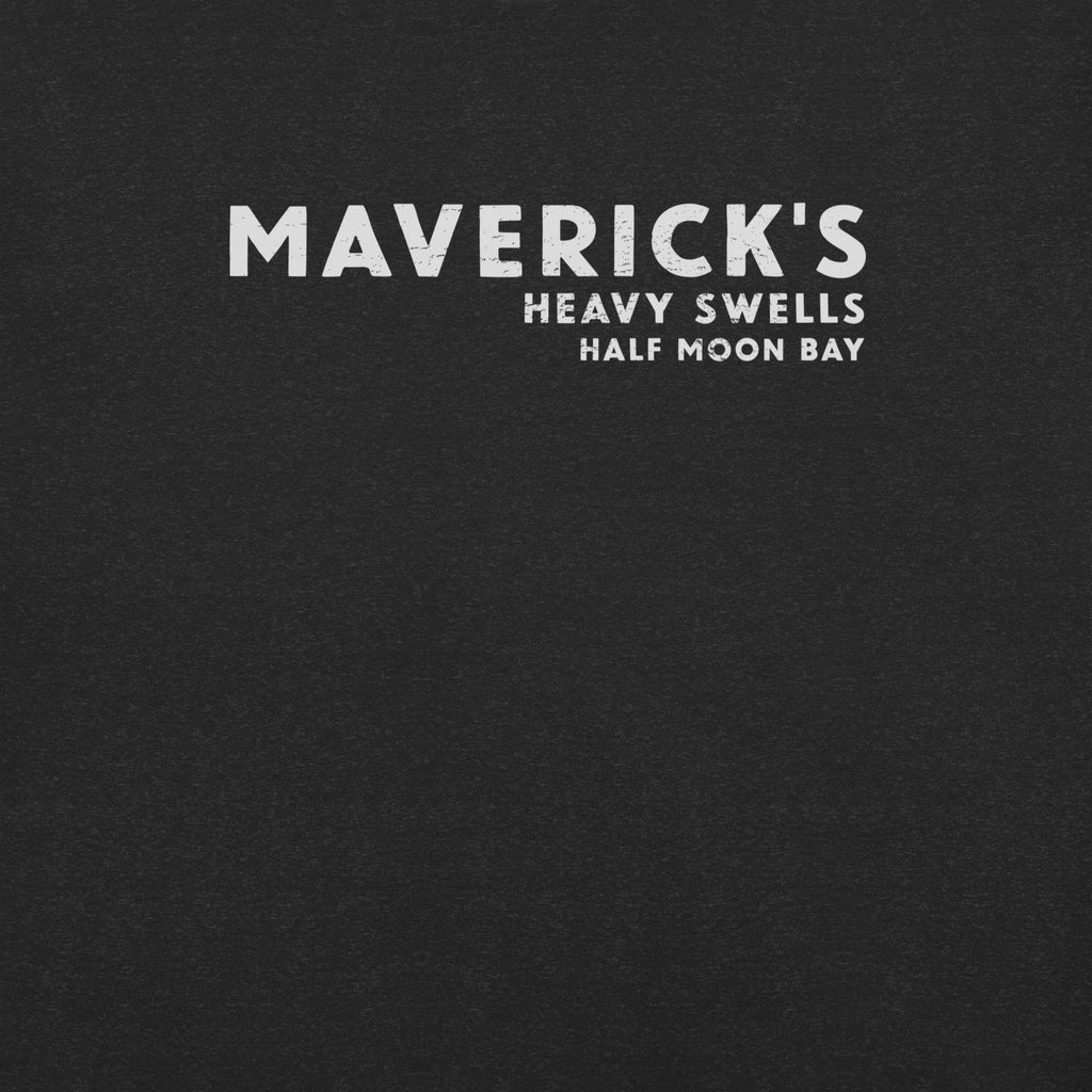Maverick's Surfing California vintage graphic, printed on a SodaPop Cool t-shirt.