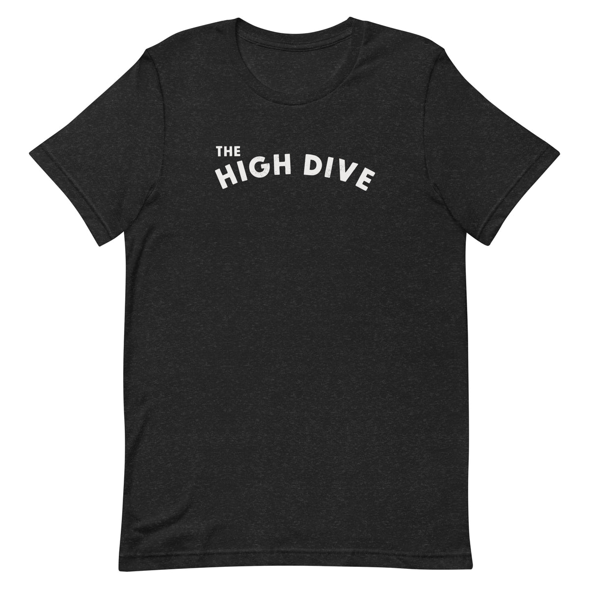 The High Dive vintage graphic, printed on a SodaPop Cool t-shirt.