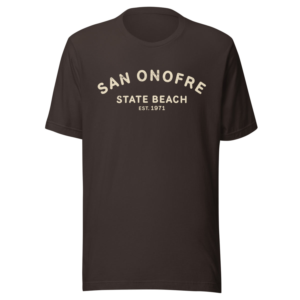 San Onofre Beach California vintage graphic, printed on a SodaPop Cool t-shirt.