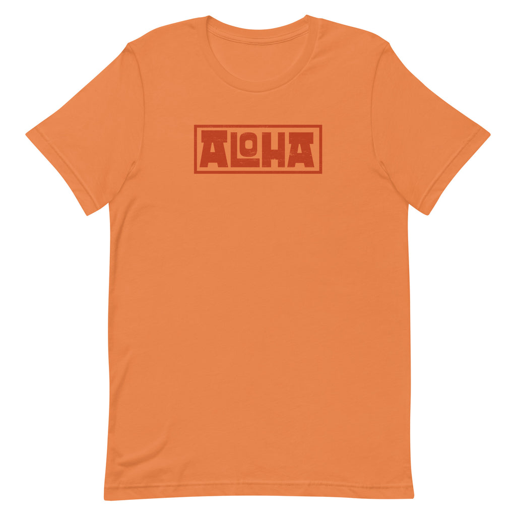 Aloha Hawaii Billboard vintage graphic, printed on a SodaPop Cool t-shirt.