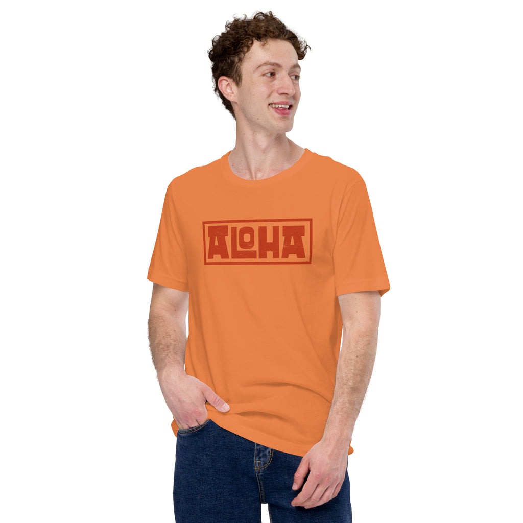 Aloha Hawaii Billboard vintage graphic, printed on a SodaPop Cool t-shirt.