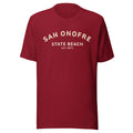 San Onofre Beach California vintage graphic, printed on a SodaPop Cool t-shirt.