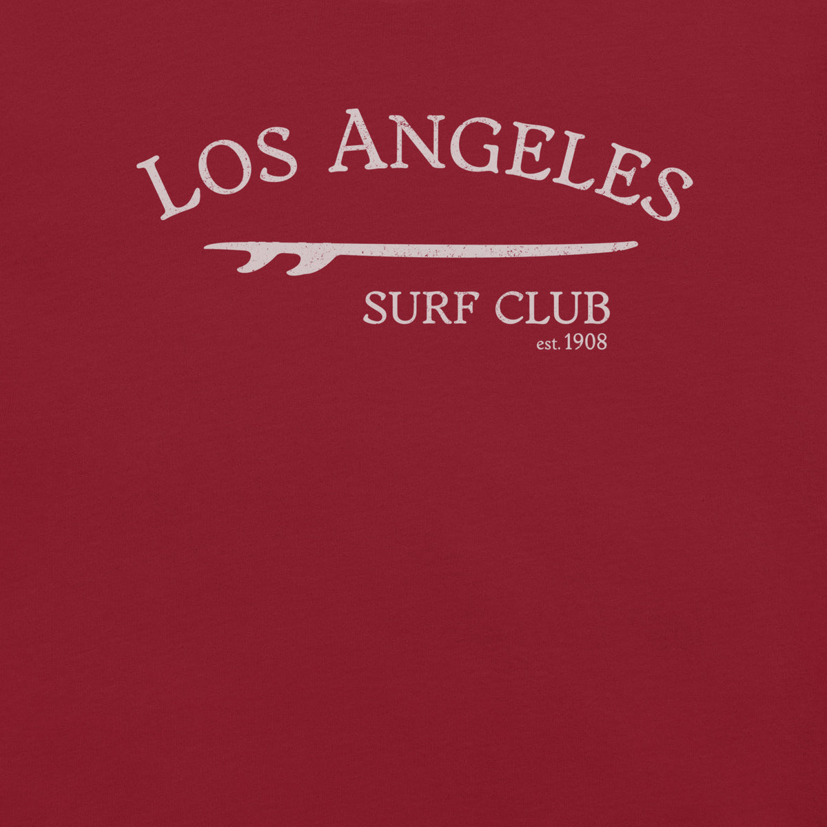 Los Angeles California Surf Club vintage graphic, printed on a SodaPop Cool t-shirt.