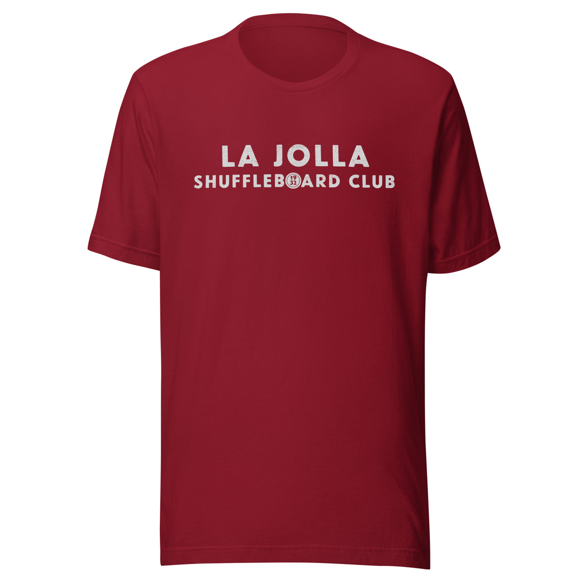La Jolla Shuffleboard Club 1932 California vintage graphic, printed on a SodaPop Cool t-shirt.