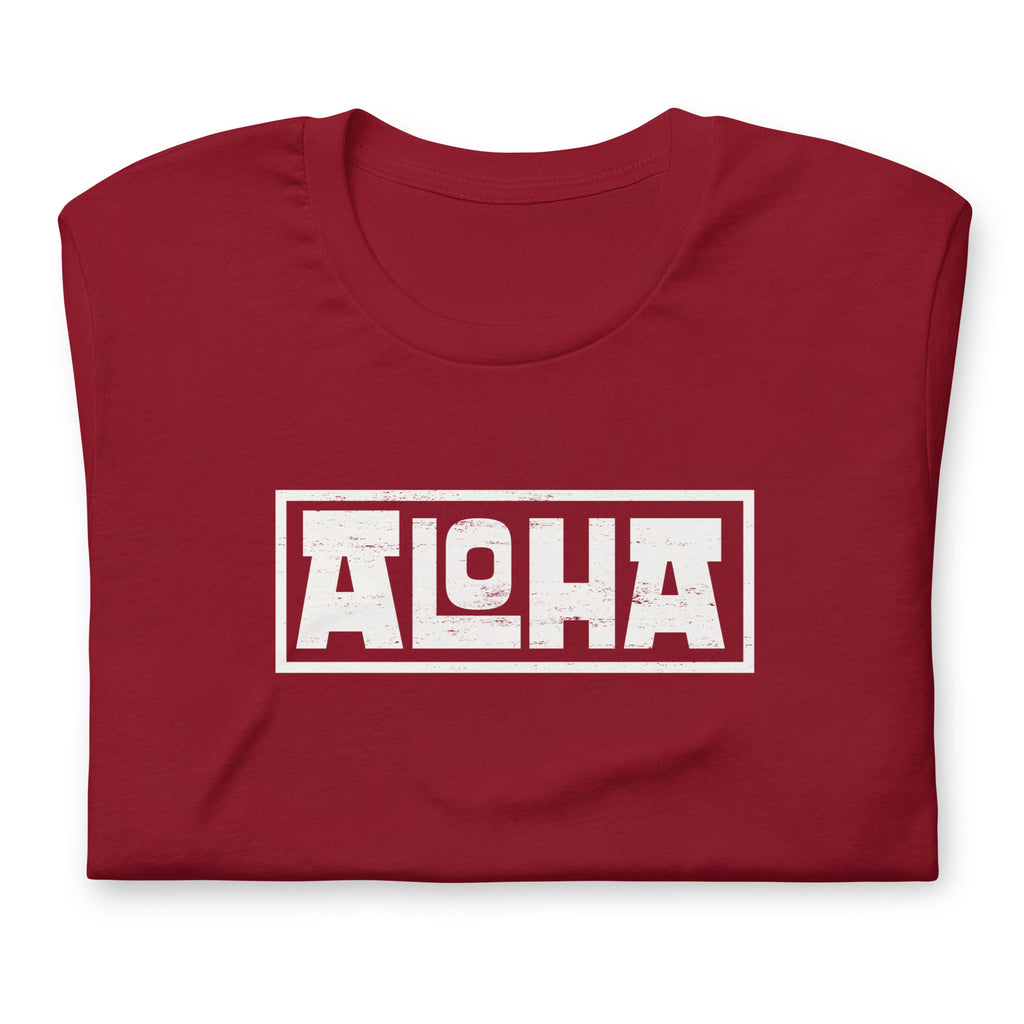 Aloha Hawaii Billboard vintage graphic, printed on a SodaPop Cool t-shirt.