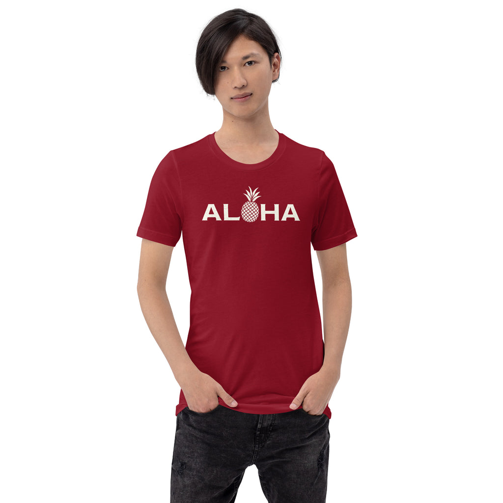 Aloha Hawaii Pineapple vintage graphic, printed on a SodaPop Cool t-shirt.