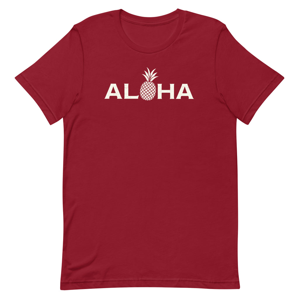 Aloha Hawaii Pineapple vintage graphic, printed on a SodaPop Cool t-shirt.