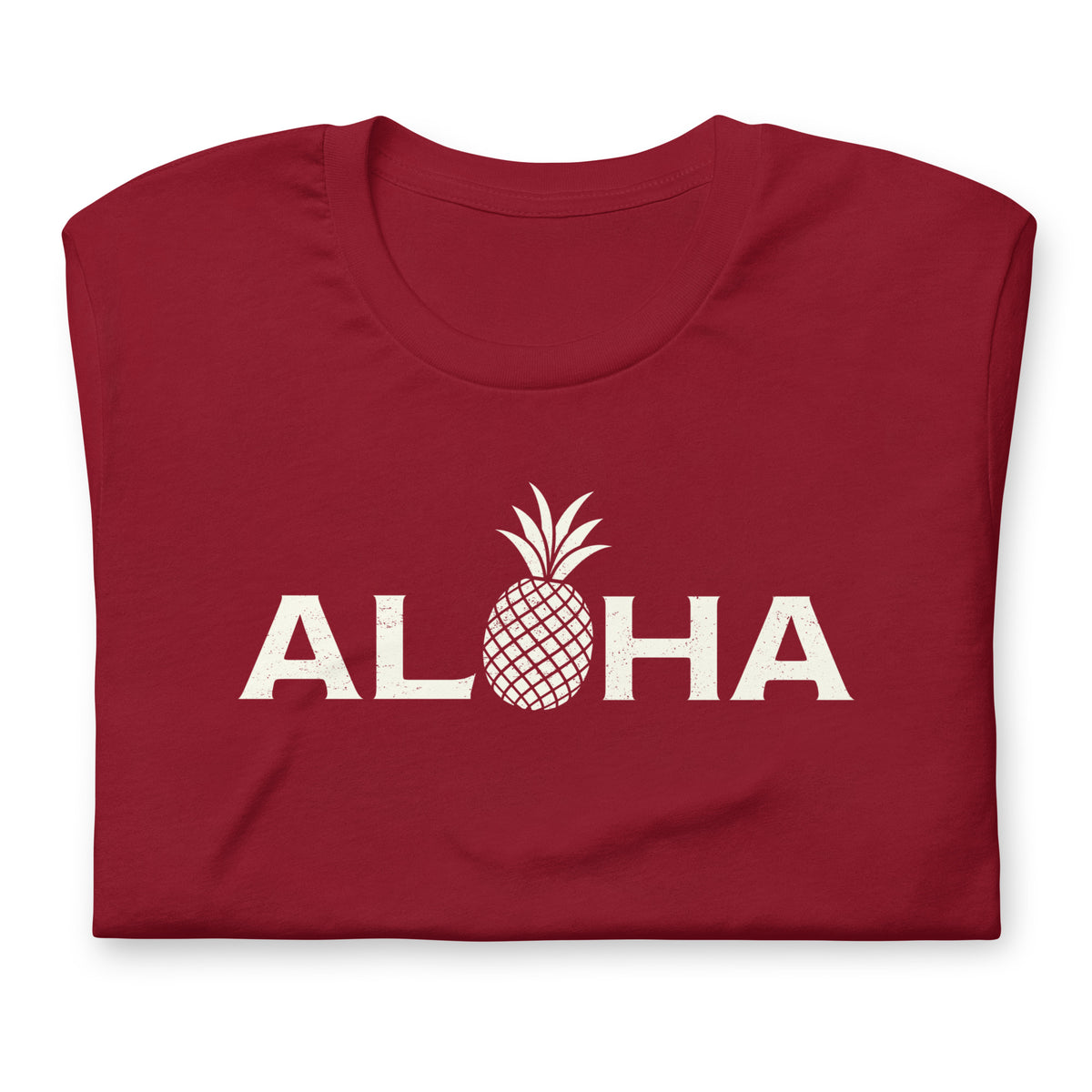 Aloha Hawaii Pineapple vintage graphic, printed on a SodaPop Cool t-shirt.