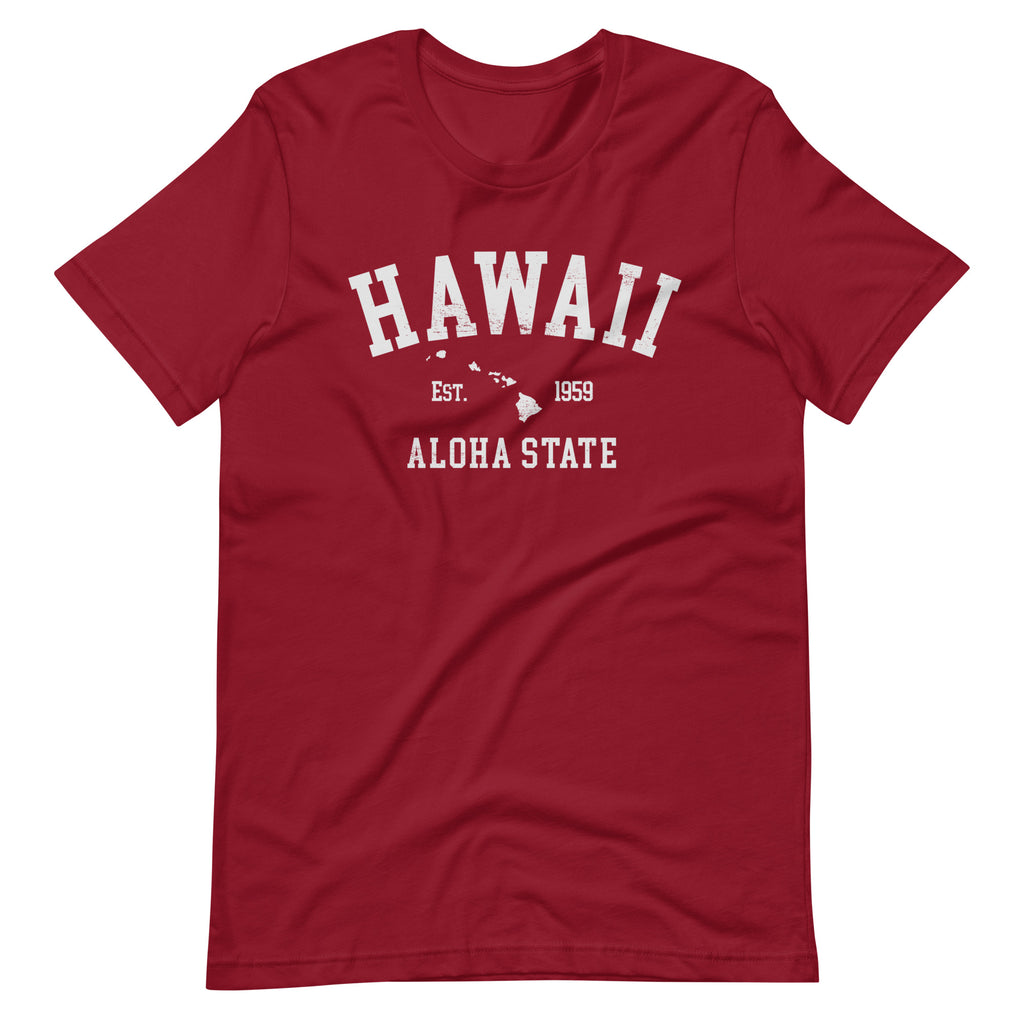 Aloha State of Hawaii vintage graphic, printed on a SodaPop Cool t-shirt.