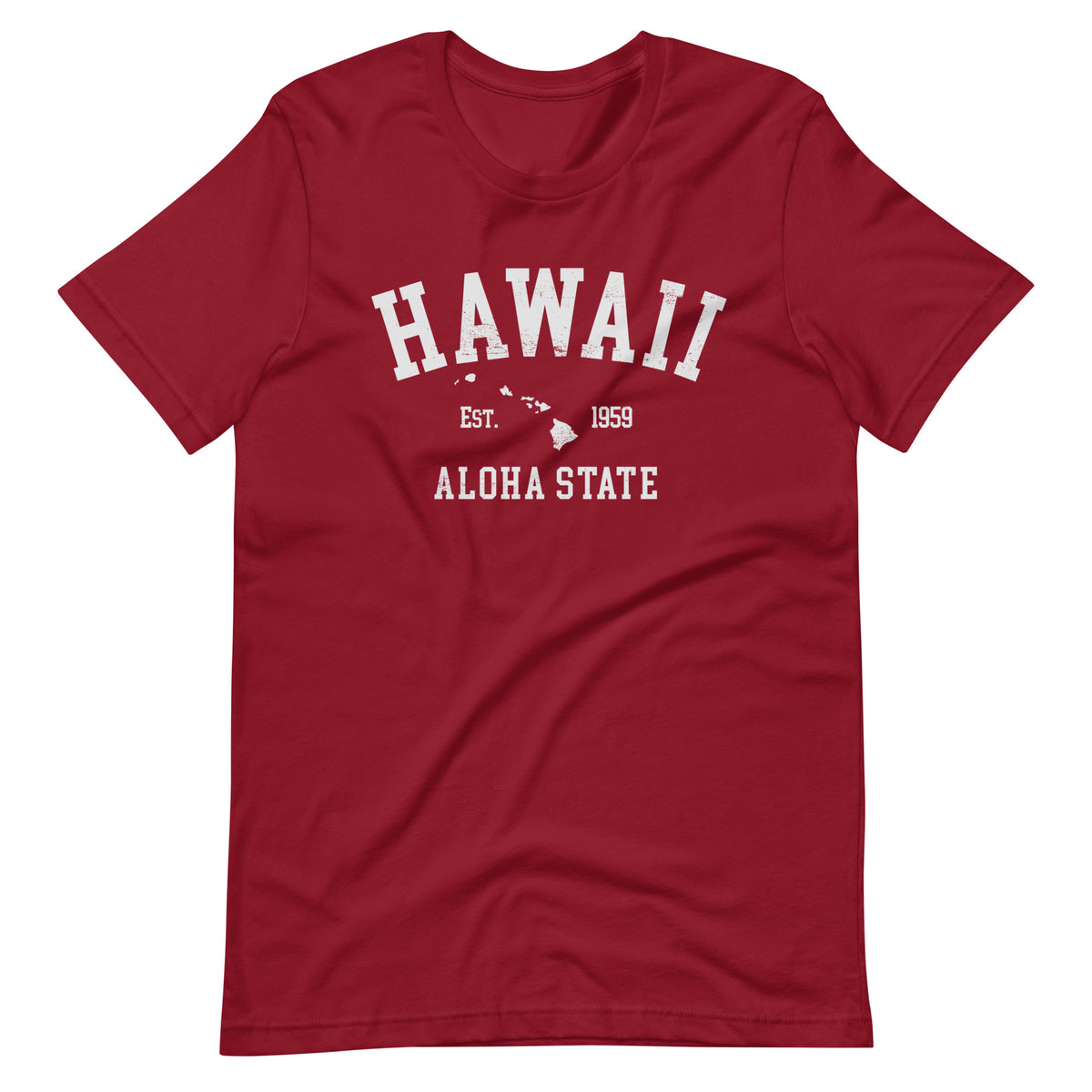 Aloha State of Hawaii vintage graphic, printed on a SodaPop Cool t-shirt.
