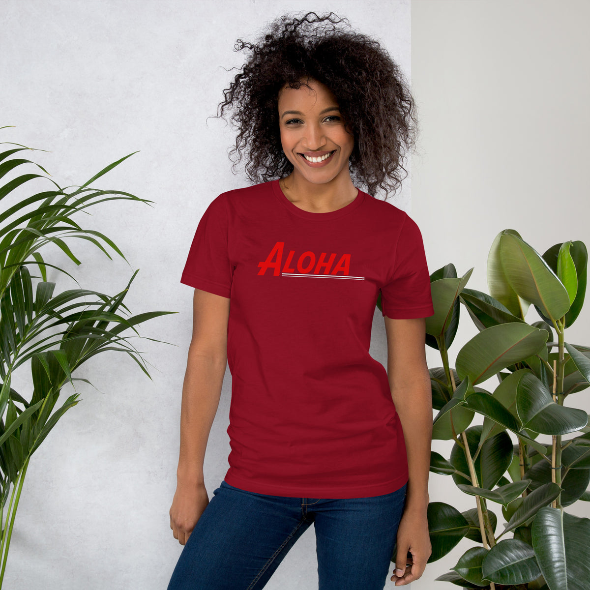 Aloha Hawaii Retro vintage graphic, printed on a SodaPop Cool t-shirt.