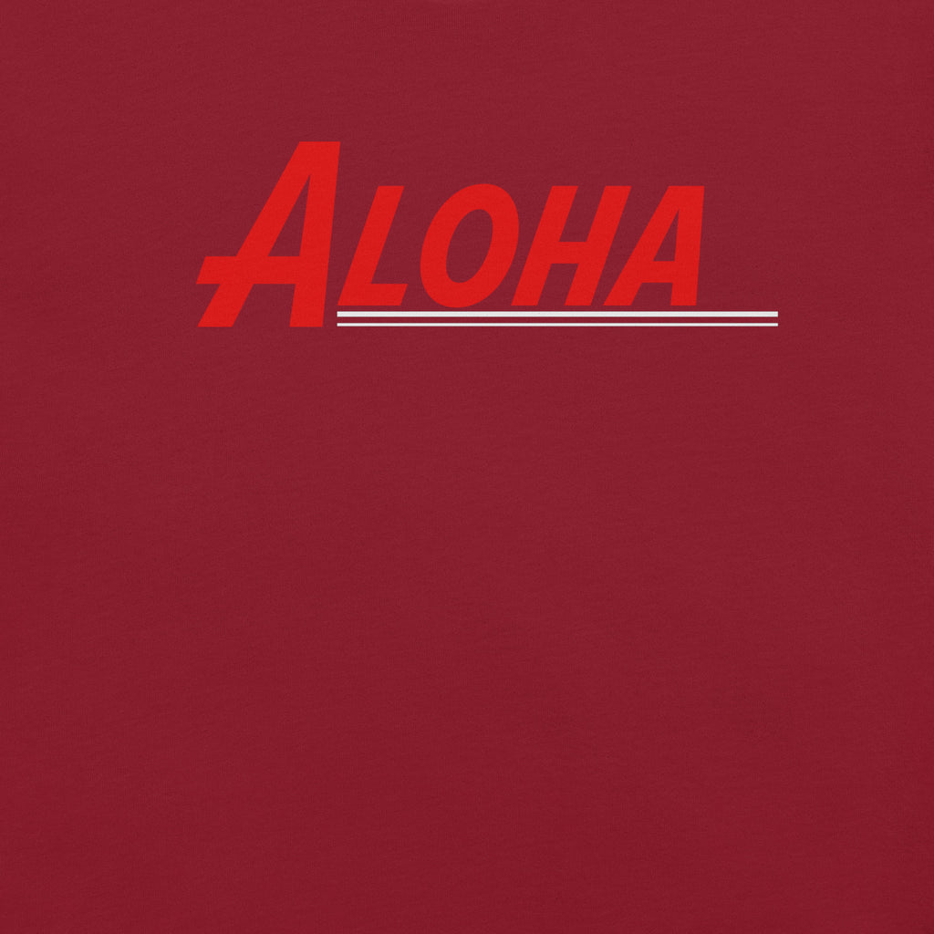 Aloha Hawaii Retro vintage graphic, printed on a SodaPop Cool t-shirt.