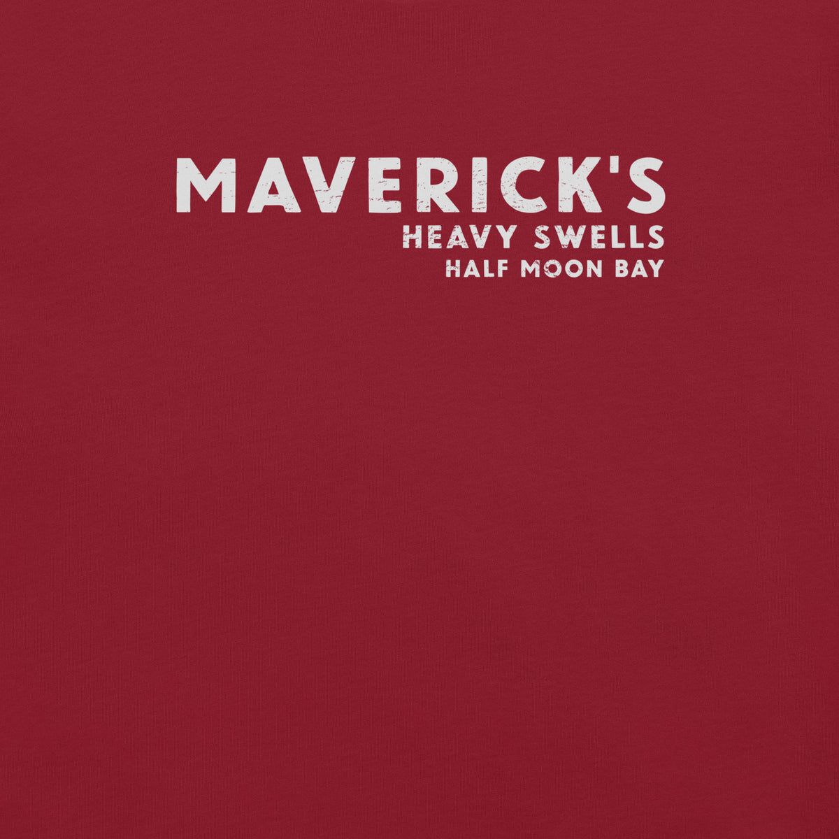 Maverick's Surfing California vintage graphic, printed on a SodaPop Cool t-shirt.