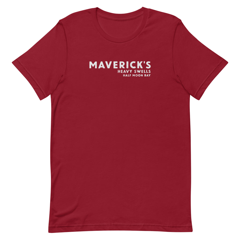 Maverick's Surfing California vintage graphic, printed on a SodaPop Cool t-shirt.