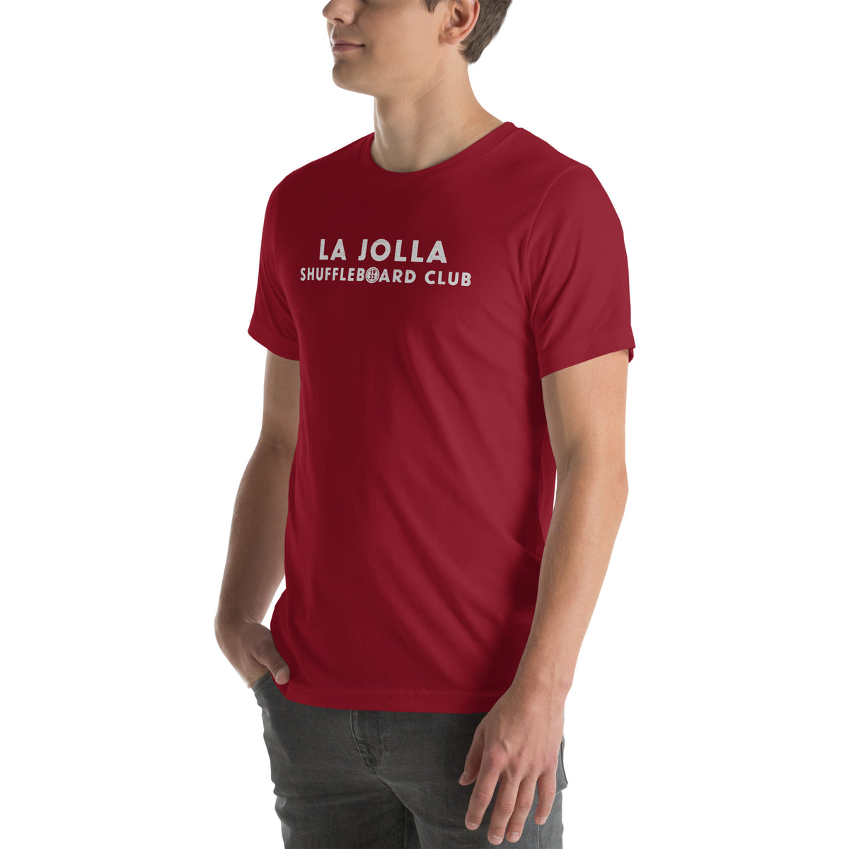 La Jolla Shuffleboard Club 1932 California vintage graphic, printed on a SodaPop Cool t-shirt.
