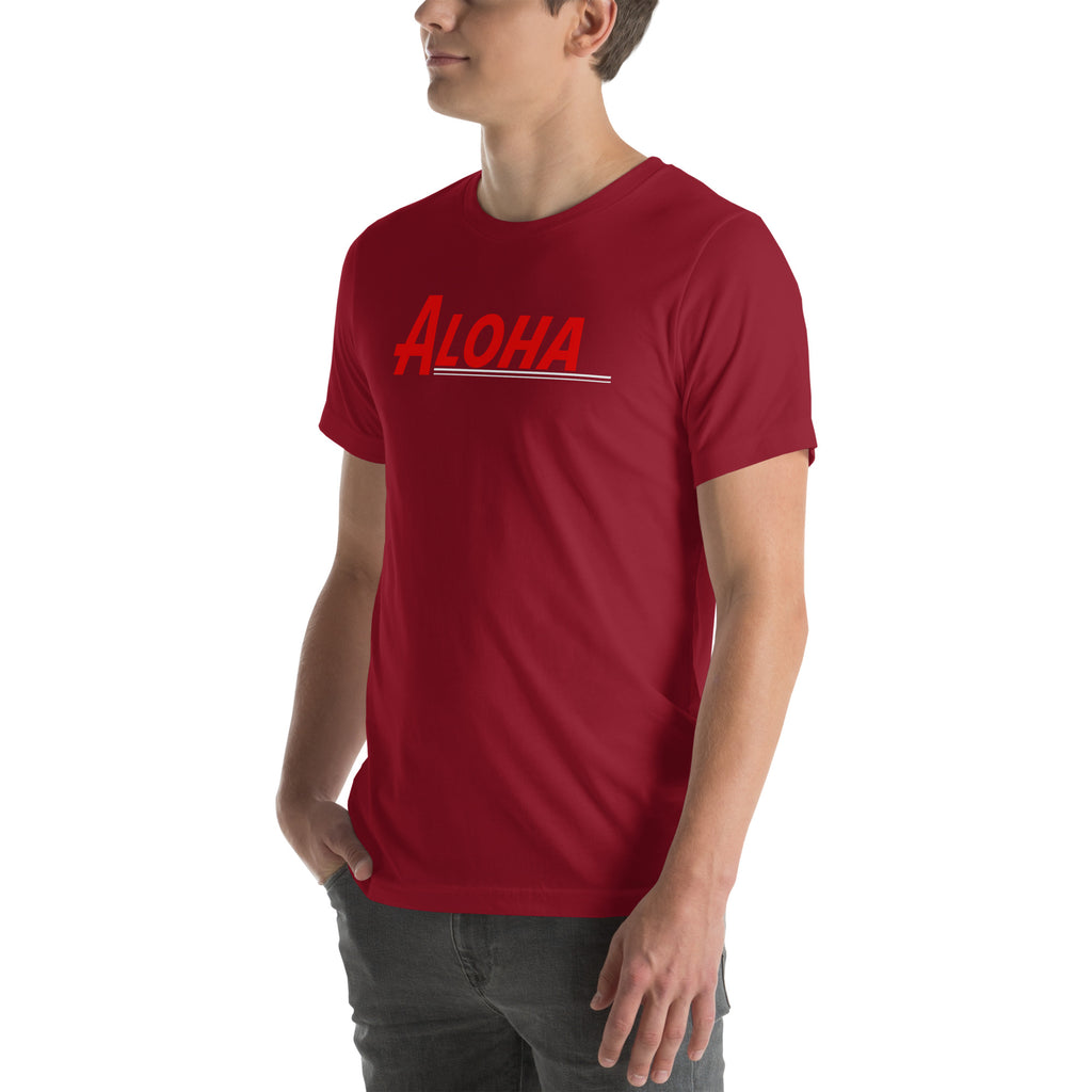 Aloha Hawaii Retro vintage graphic, printed on a SodaPop Cool t-shirt.