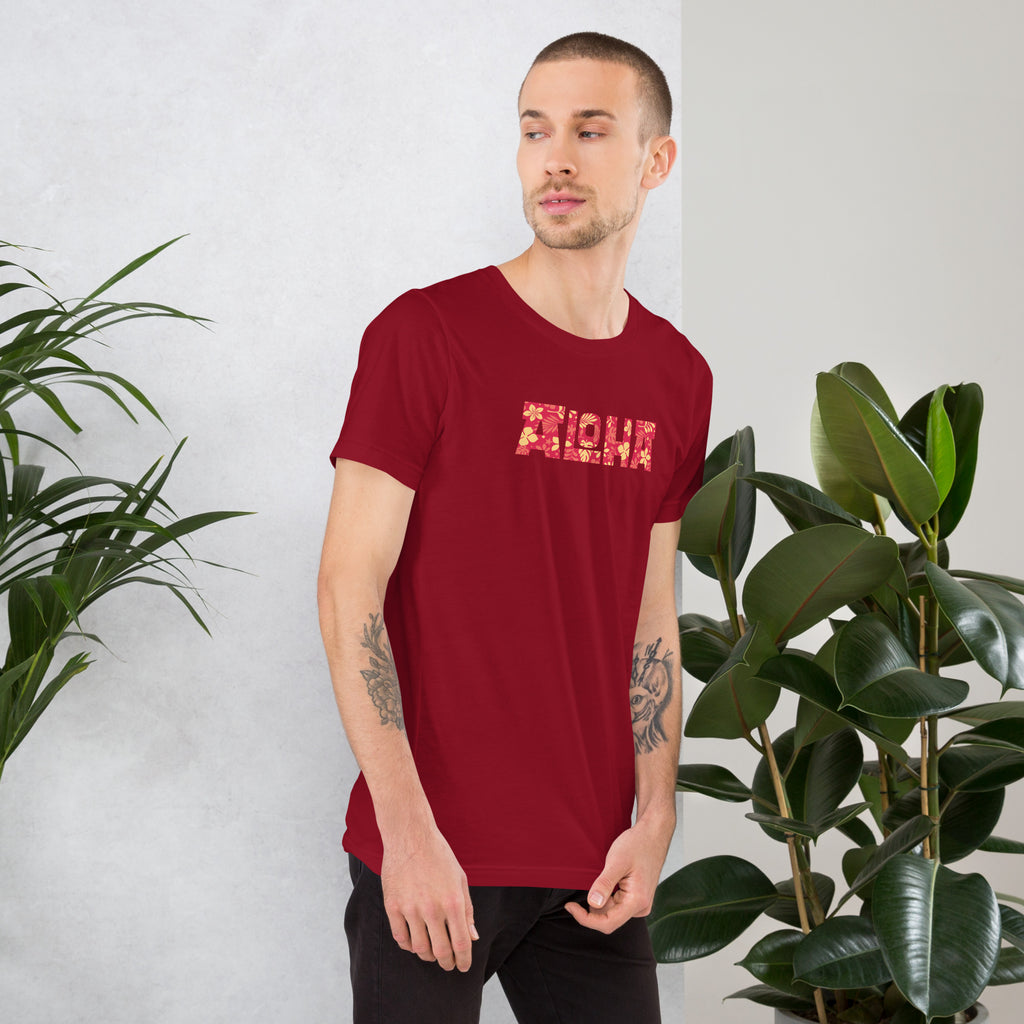 Aloha Hawaii Billboard Flowers vintage graphic, printed on a SodaPop Cool t-shirt.