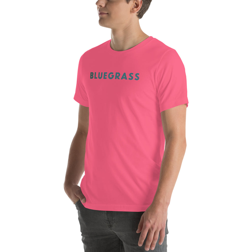 Bluegrass vintage graphic, printed on a SodaPop Cool t-shirt.