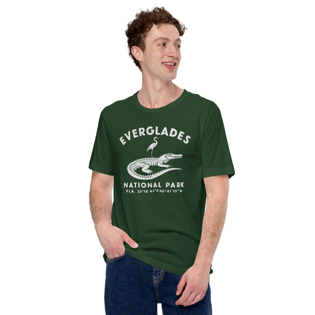 Everglades National Park Florida vintage graphic, printed on a SodaPop Cool t-shirt.