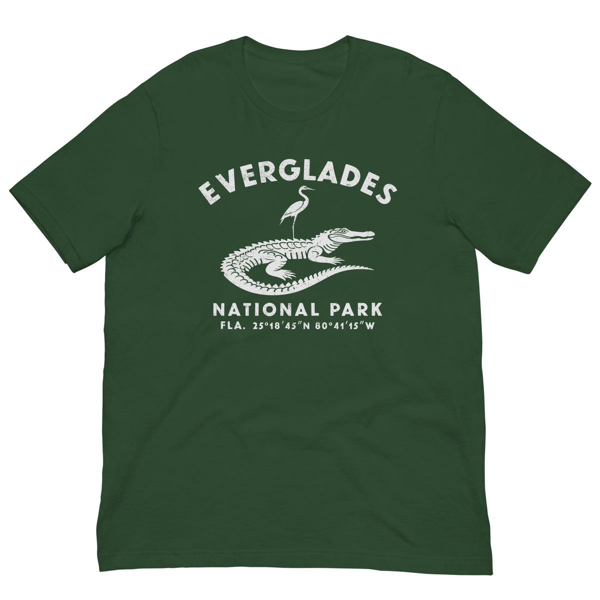 Everglades National Park Florida vintage graphic, printed on a SodaPop Cool t-shirt.